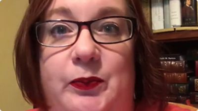 Quilla shows how her autistic son wears the AngelSense GPS tracking device